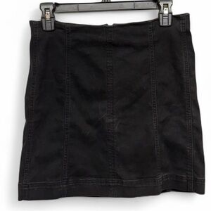 Rewash Black Denim Mini Skirt
